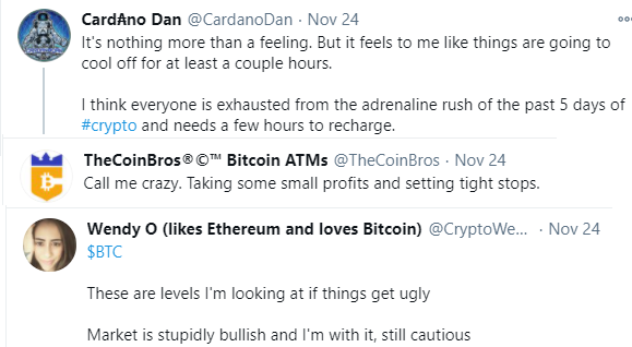 Crypto Twitter offers caution